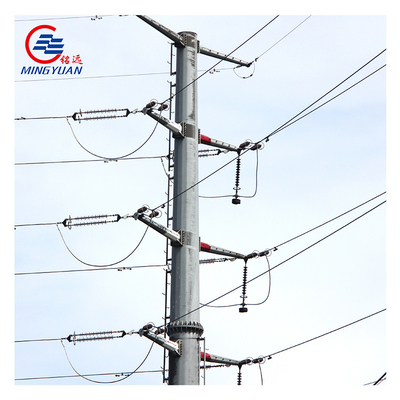 69kv الصلب المنفعة القطب المجلفن Q355B الصلب الساخن انخفض الهاتف المعدني