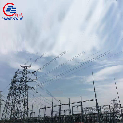 110kV 220kV 500kV محطة فرعية عملاقة هيكل خط الطاقة نقل الكهرباء Q420