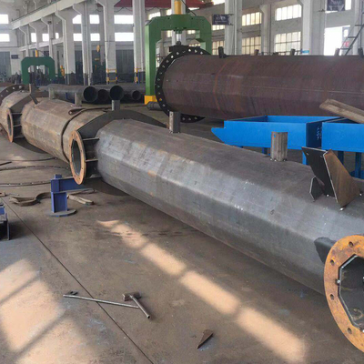 110kv القطب الكهربائي عالي الجهد المجلفن Hexadecagon 9m Utility