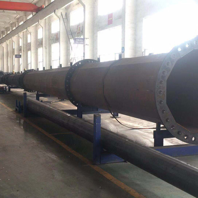 110kv القطب الكهربائي عالي الجهد المجلفن Hexadecagon 9m Utility
