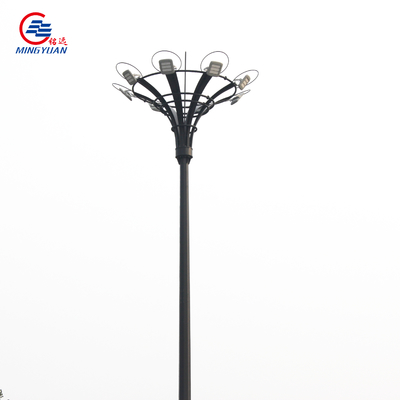 15-55m High Mast Solar Street Light Q235b القطب المجلفن مع نظام الرفع التلقائي