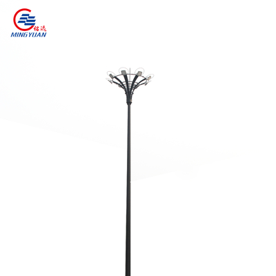 15-55m High Mast Solar Street Light Q235b القطب المجلفن مع نظام الرفع التلقائي
