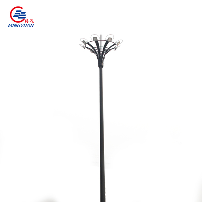 15-55m High Mast Solar Street Light Q235b القطب المجلفن مع نظام الرفع التلقائي