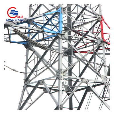 220KV 330kV برج الإرسال الكهربائي زاوية الجهد العالي