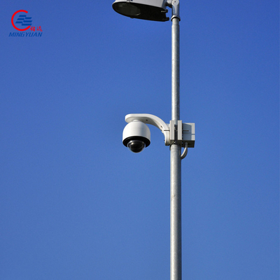 6 م 8 م CCTV الصلب القطب 10 م Q235 تراجع الساخنة المجلفن ذراع واحد تلسكوبي للرصد