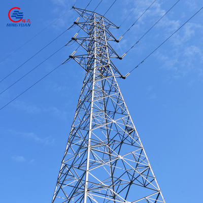 Q355b خط نقل كهرباء عالي الجهد مجلفن برج شبكي 220 كيلو فولت