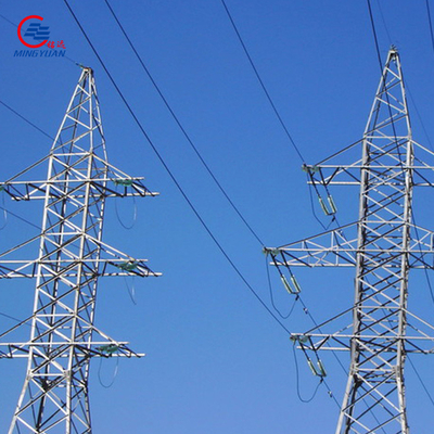 Q355b خط نقل كهرباء عالي الجهد مجلفن برج شبكي 220 كيلو فولت