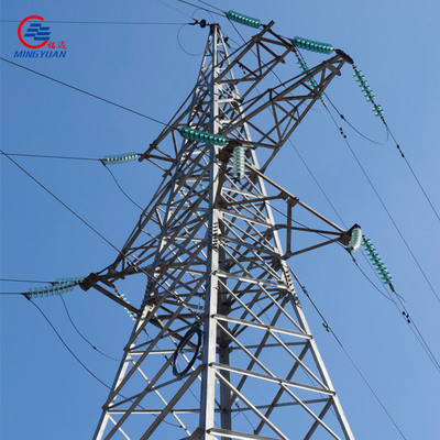 Q355b خط نقل كهرباء عالي الجهد مجلفن برج شبكي 220 كيلو فولت