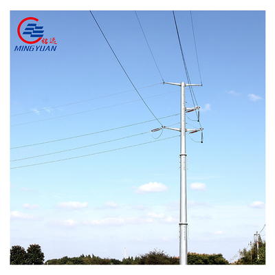 10kv A572 الصلب المنفعة القطب الساخن انخفض برج نقل أحادي القطب