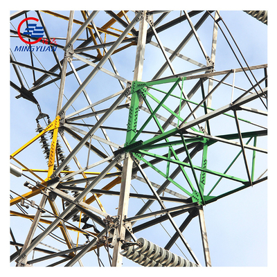 برج نقل الطاقة الكهربائية عالي الجهد المجلفن Q345 ASTM A123