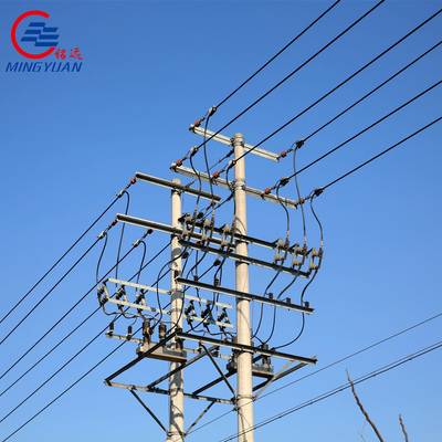 قوة نقل كهربائية علوية عالية الجهد 550 كيلو فولت زاوية شعرية عالية التوتر Q460