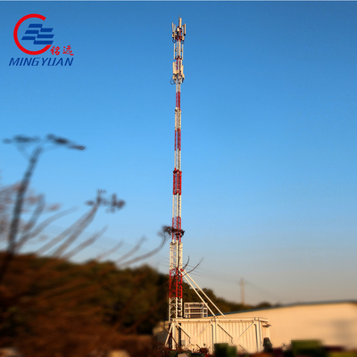 المجلفن الثلاثي برج خلية الدعم الذاتي 30m 45m 60m Q355B GSM انتقال هوائي