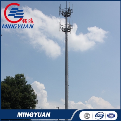 المجلفن الثلاثي برج خلية الدعم الذاتي 30m 45m 60m Q355B GSM انتقال هوائي