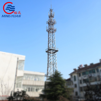 40m 50m أنبوب شعرية هوائي لاسلكي واي فاي برج الاتصالات السلكية واللاسلكية الصلب CDMA
