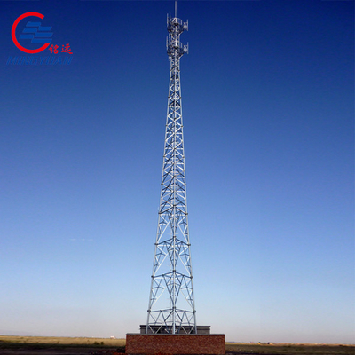 40m 50m أنبوب شعرية هوائي لاسلكي واي فاي برج الاتصالات السلكية واللاسلكية الصلب CDMA