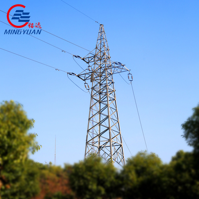 خطوط نقل الطاقة الكهربائية عالية الجهد Q355B القطب شعرية الصلب المجلفن