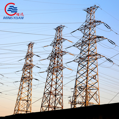 خطوط نقل الطاقة الكهربائية عالية الجهد Q355B القطب شعرية الصلب المجلفن