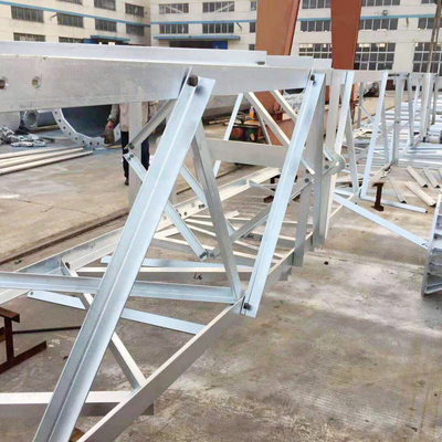 50m 100m برج الحديد الشبكة خط نقل 4 ساق زاوية