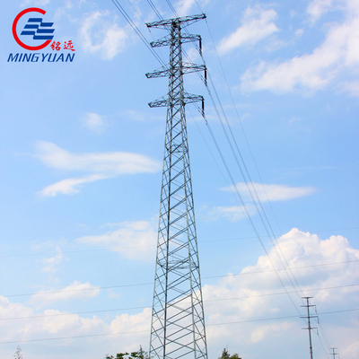 132kv برج نقل كهربائي الجهد العالي الجهد العالي