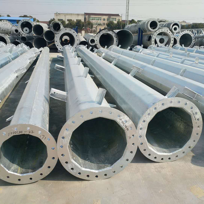 60 قدم تليكوم برج قطب متعدد الأطراف برج تليكوم زاوية 4 قدم برج الصلب مع الملحقات